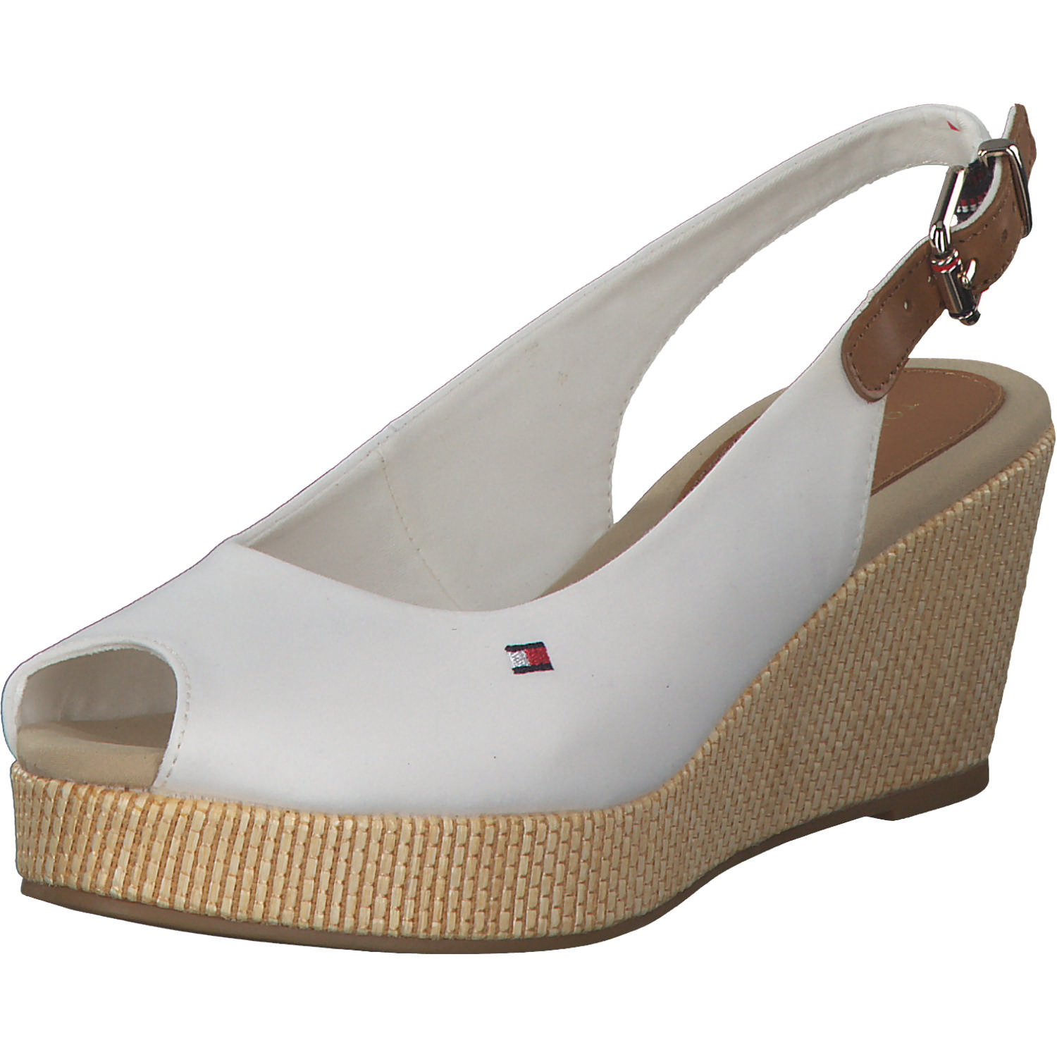 Tommy Hilfiger FW0FW04788, Keilsandaletten, Damen, Weiß (Ivory)