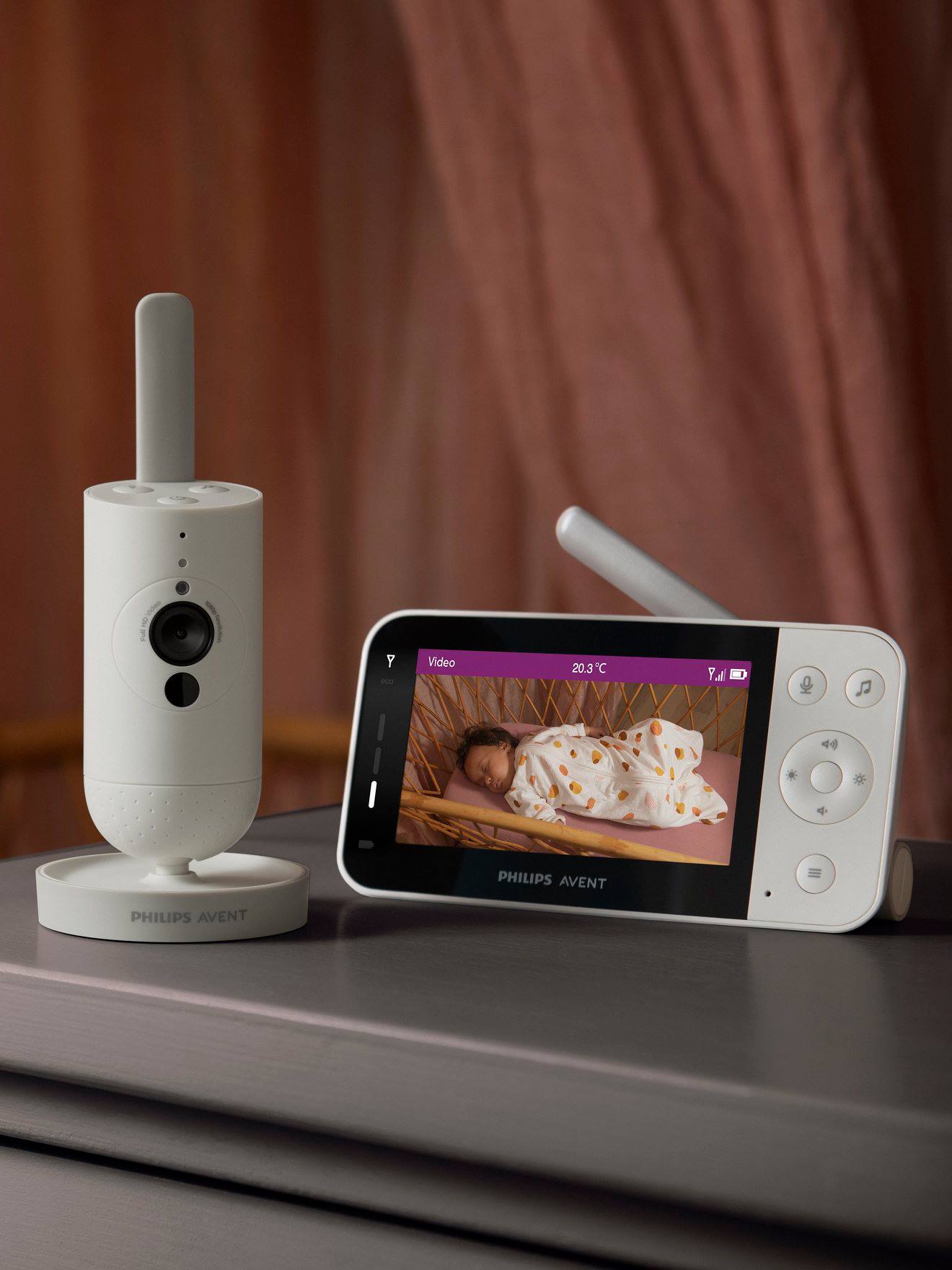 Ecoute-bébé vidéo numérique connecté Philips AVENT SCD921 blanc