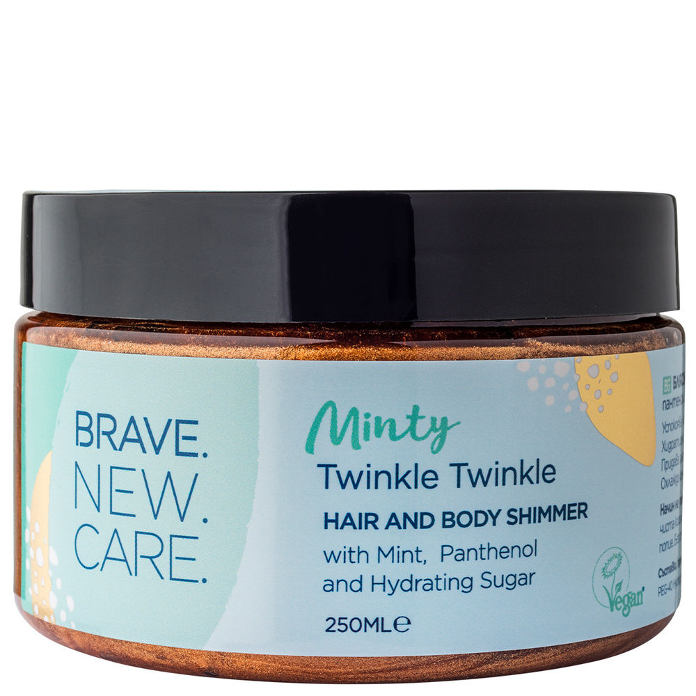 brave new hair Minty Twinkle Twinkle Gelée brillante pour corps & cheveux