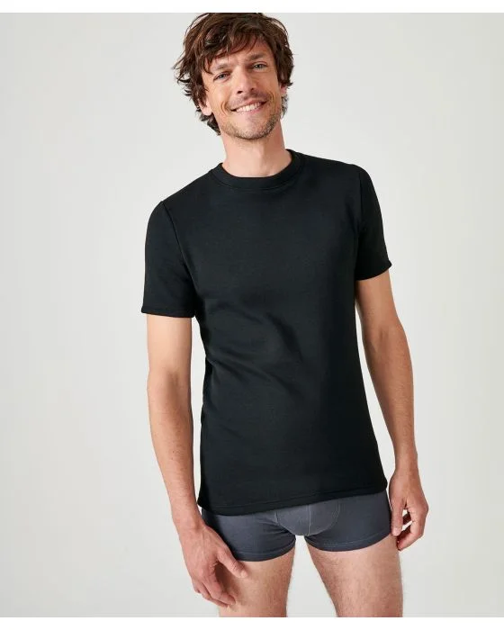 T-shirt manches courtes, molleton gratté Thermolactyl
