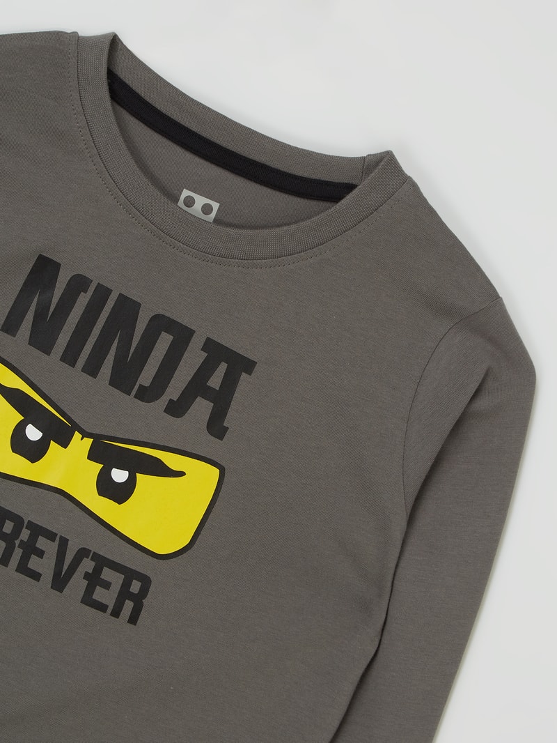Longsleeve mit Ninjago®-Print in dunkelgrau