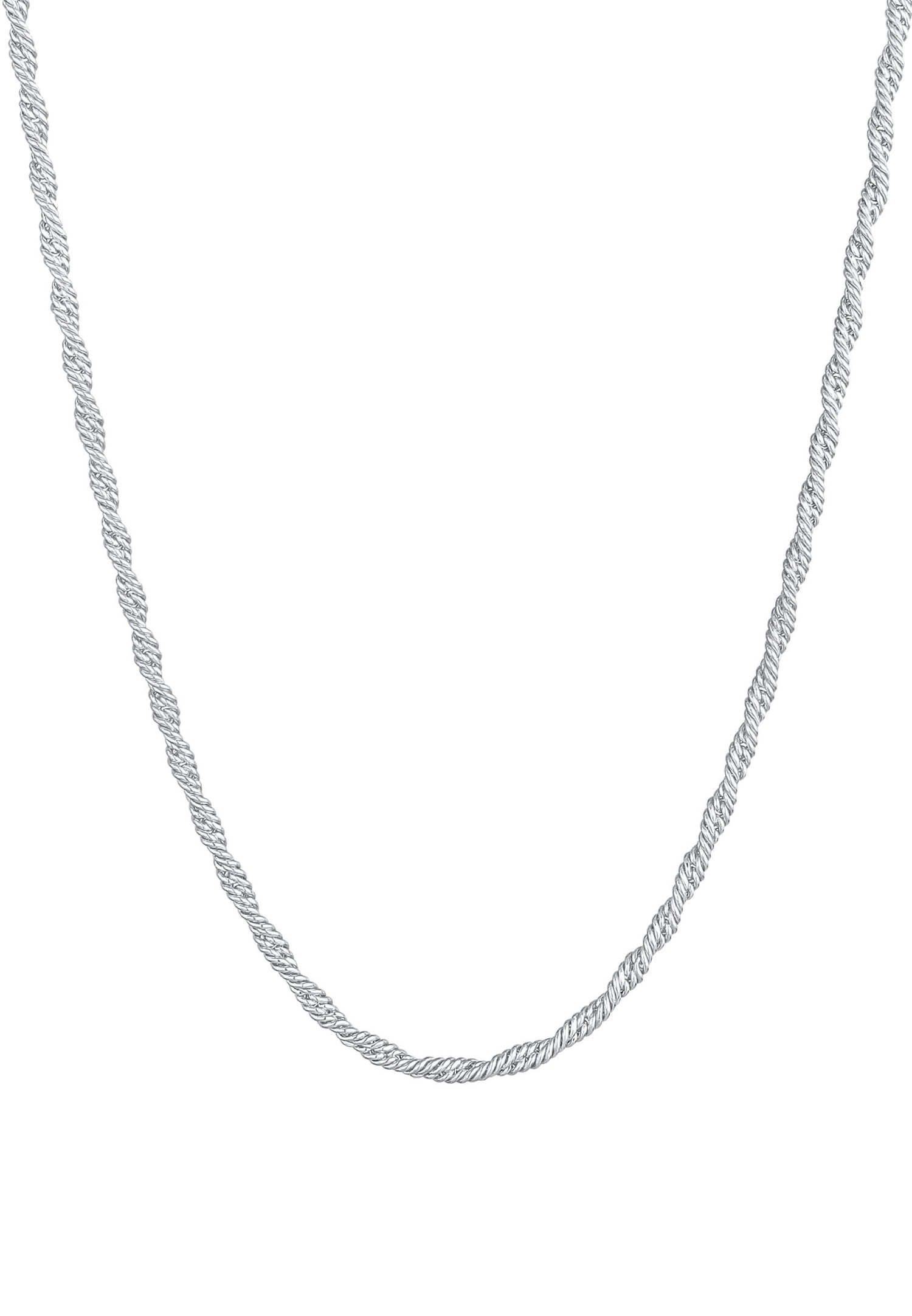 Elli PREMIUM Ladies Twisted Bold Look Trend Blogger Cord Necklace in 925 Sterling Silver