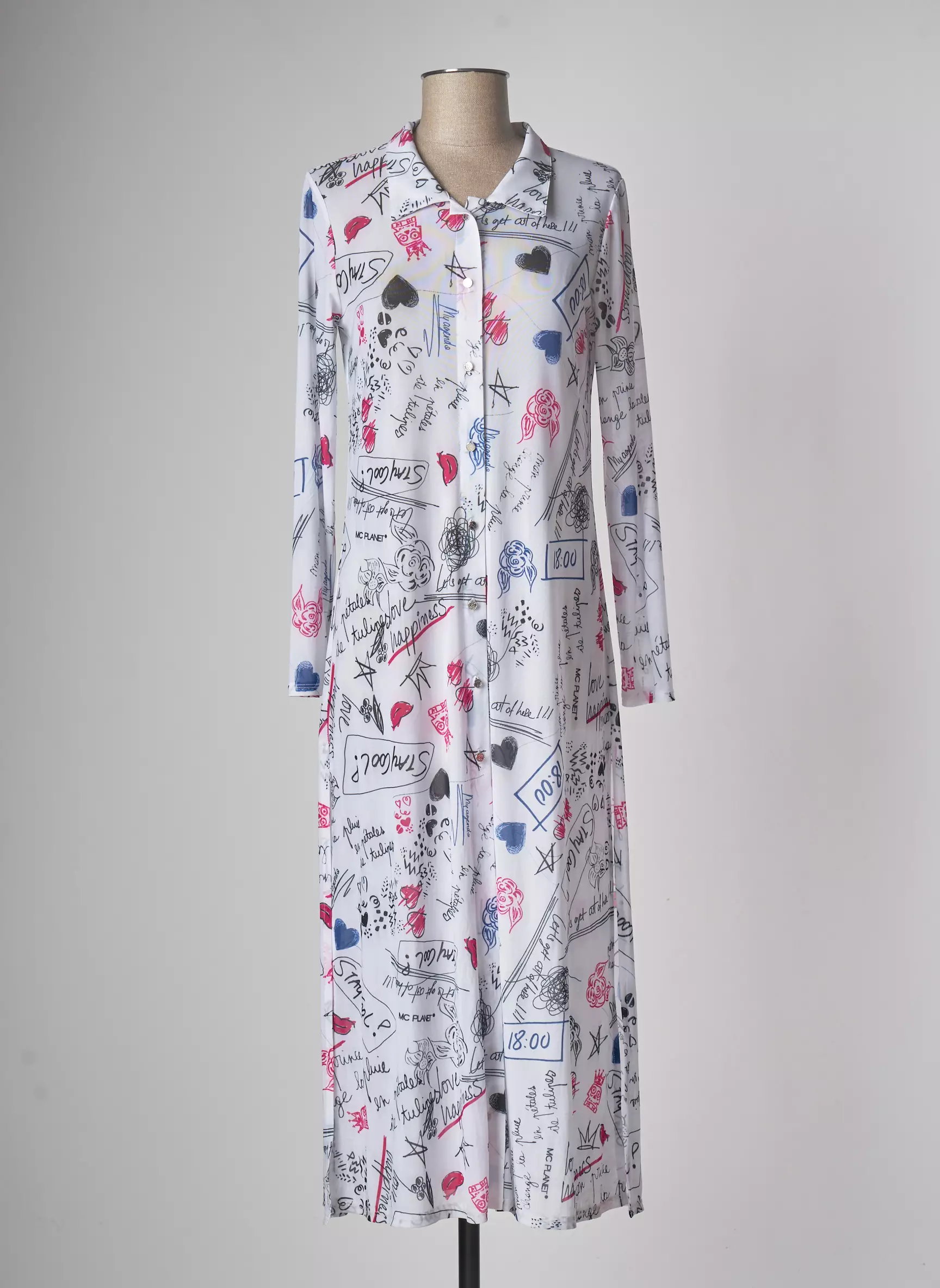 Mc Planet Robes Longues Femme couleur blanc