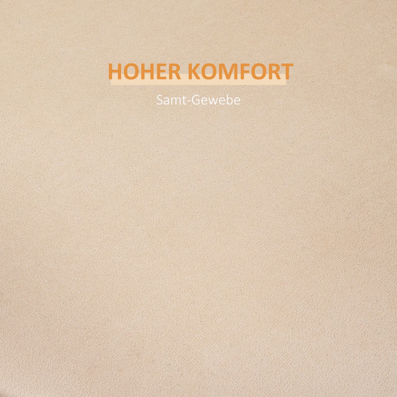 HOMCOM 2-in-1 Ottomane Sitzhocker inklusive Stauraum, abnehmbaren Deckel Beige