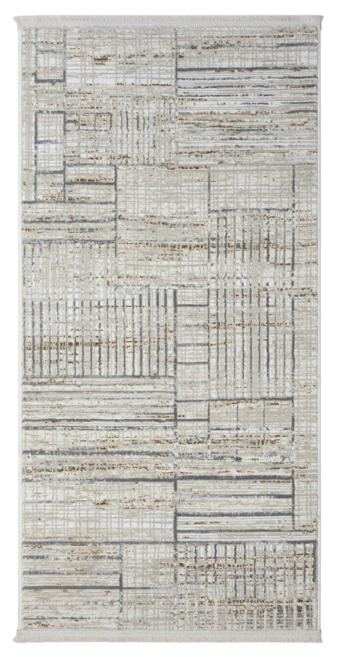 MyFlair Teppich Riley  , 80cm x 150cm, Farbe Beige, rechteckig, Florhöhe 10mm