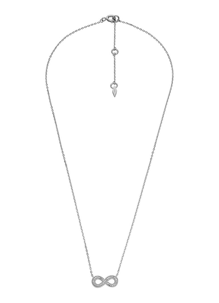 Collana Fossil in argento sterling JFS00632040