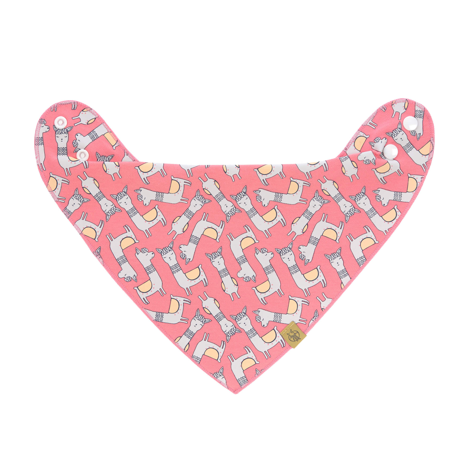 Dreieckstuch Baby - Bandana, Glama Lama Coral