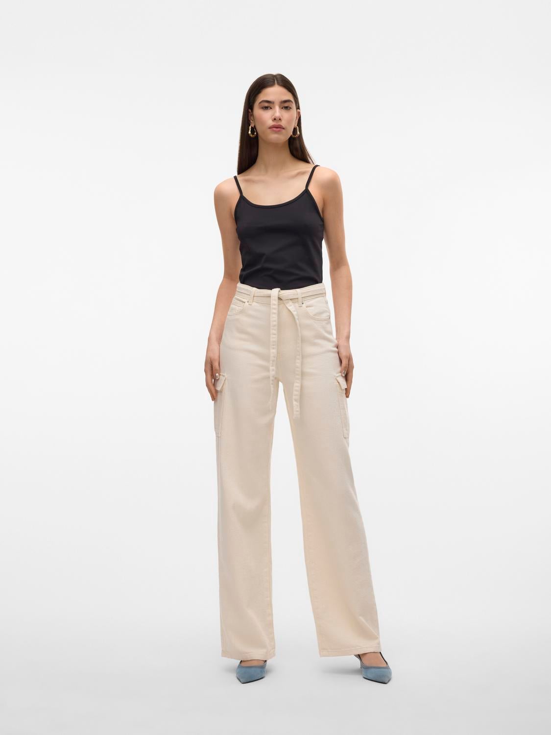VMKATHY Hohe Taille Weit geschnitten Jeans