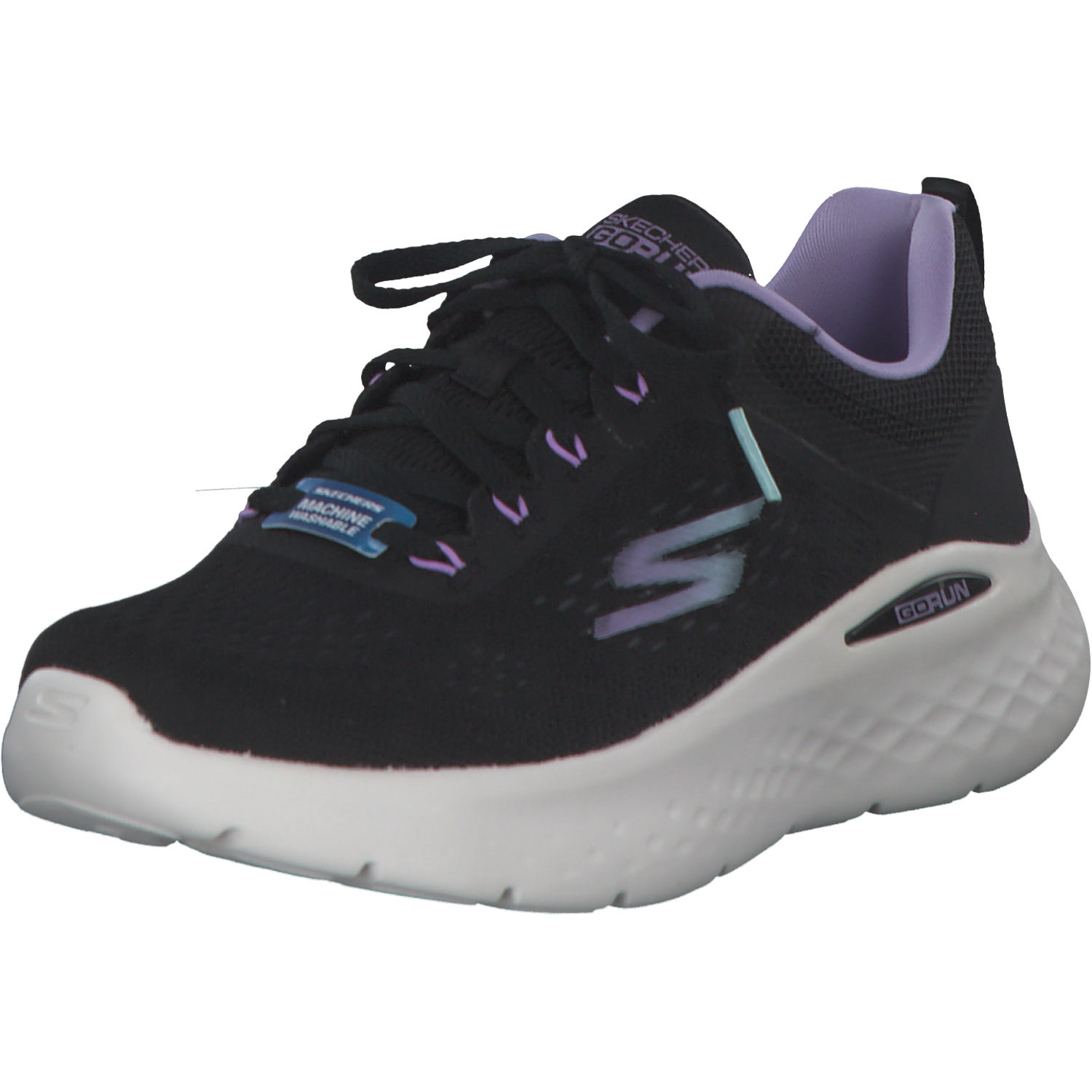 Skechers 129423, Schnürschuhe, Damen, black purple