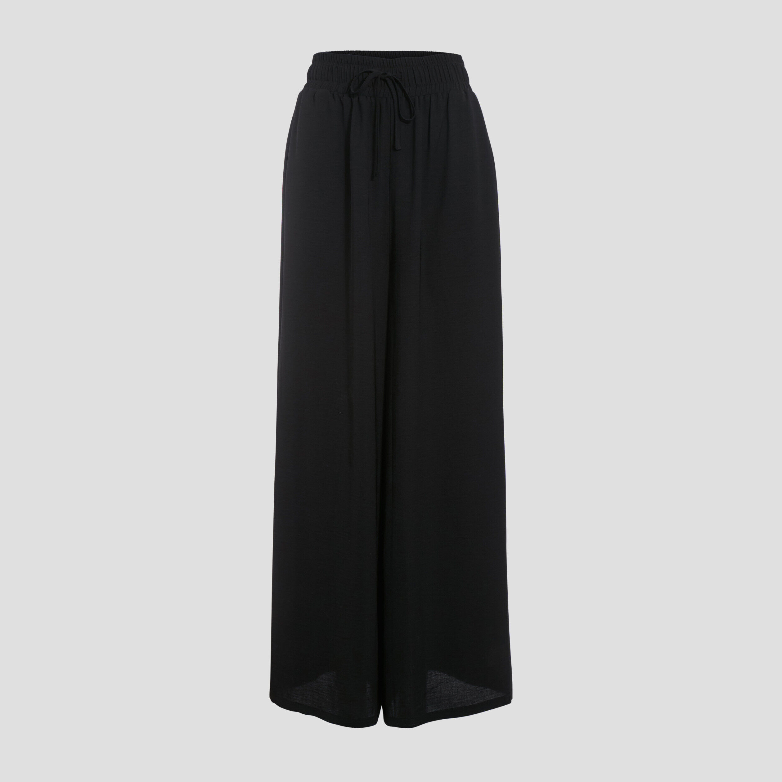 Pantalon large fluide noir femme | Cache Cache