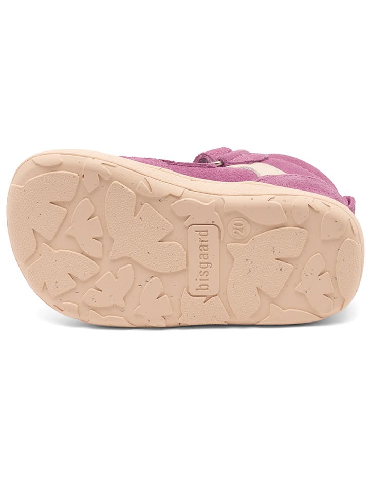 bisgaard Leder-Lauflernschuhe in Lila/ Creme günstig kaufen