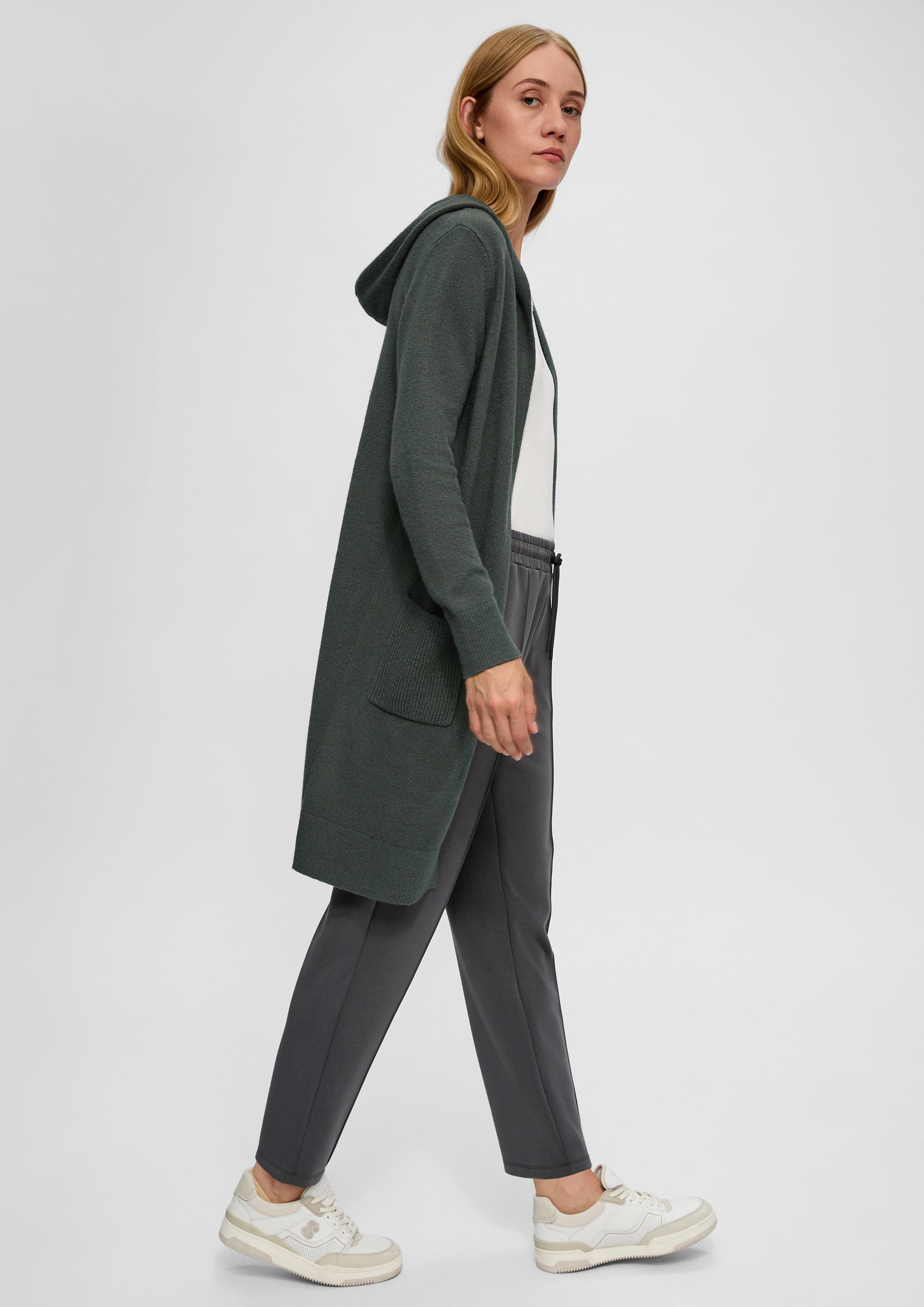 Long-Cardigan mit Kapuze  2118908-7909