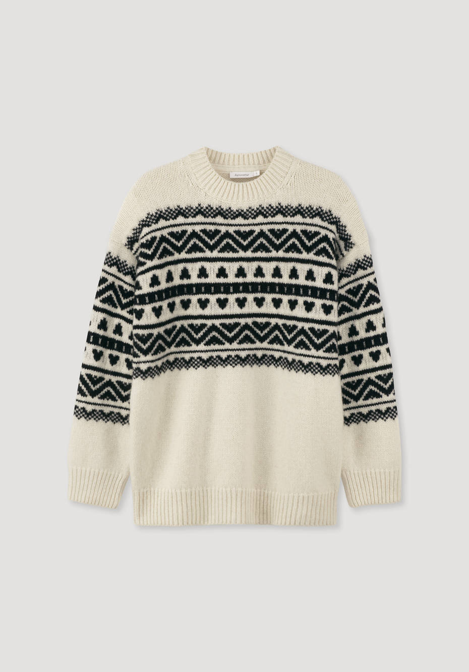 Pullover aus mongolischer Merinowolle mit Alpaka