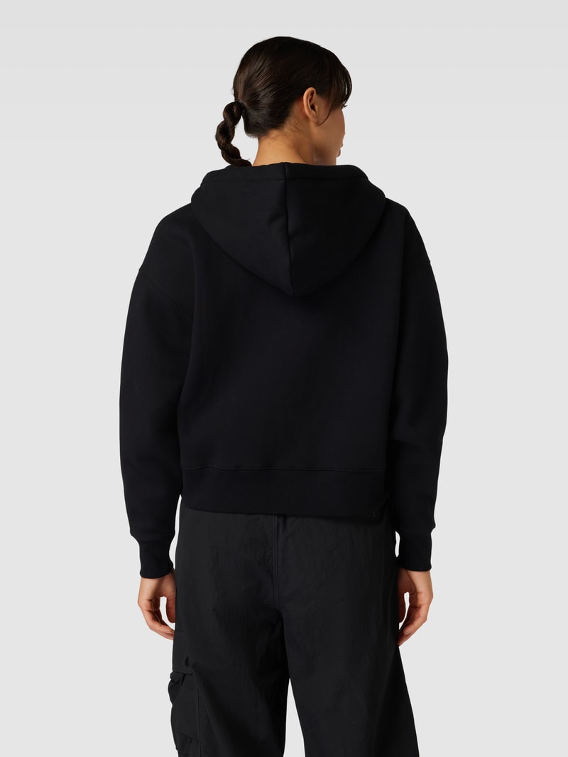 Sweatjacke in unifarbenem Design Modell 'OAKPORT' in schwarz