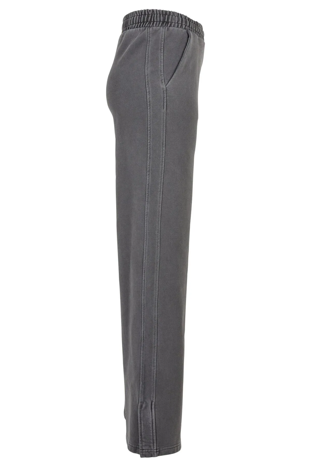 Urban Classics  Damen Ladies Heavy Terry Garment Dye Slit Pants