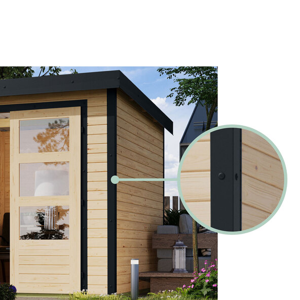 Hybrid Gartenhaus Modern X Ohne Anbaudach