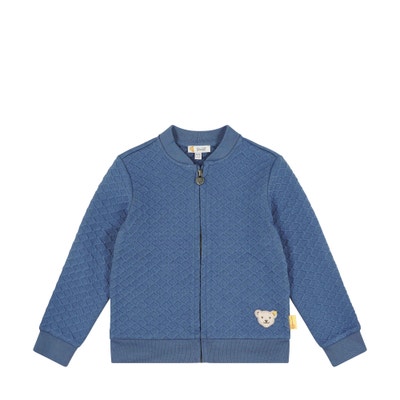 Sweatjacke, mittelblau für Mädchen