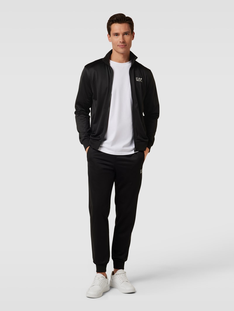 Sweatanzug mit Label-Details in schwarz