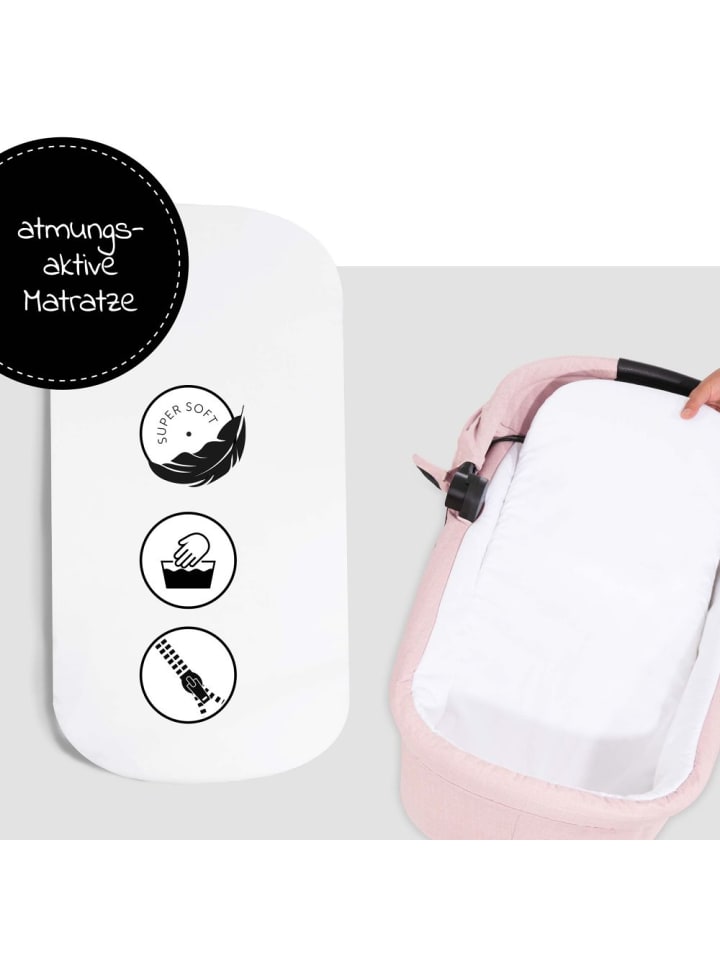 Hauck Babywanne für Buggy Colibri - Melange Rose in rosa,schwarz günstig kaufen onesize