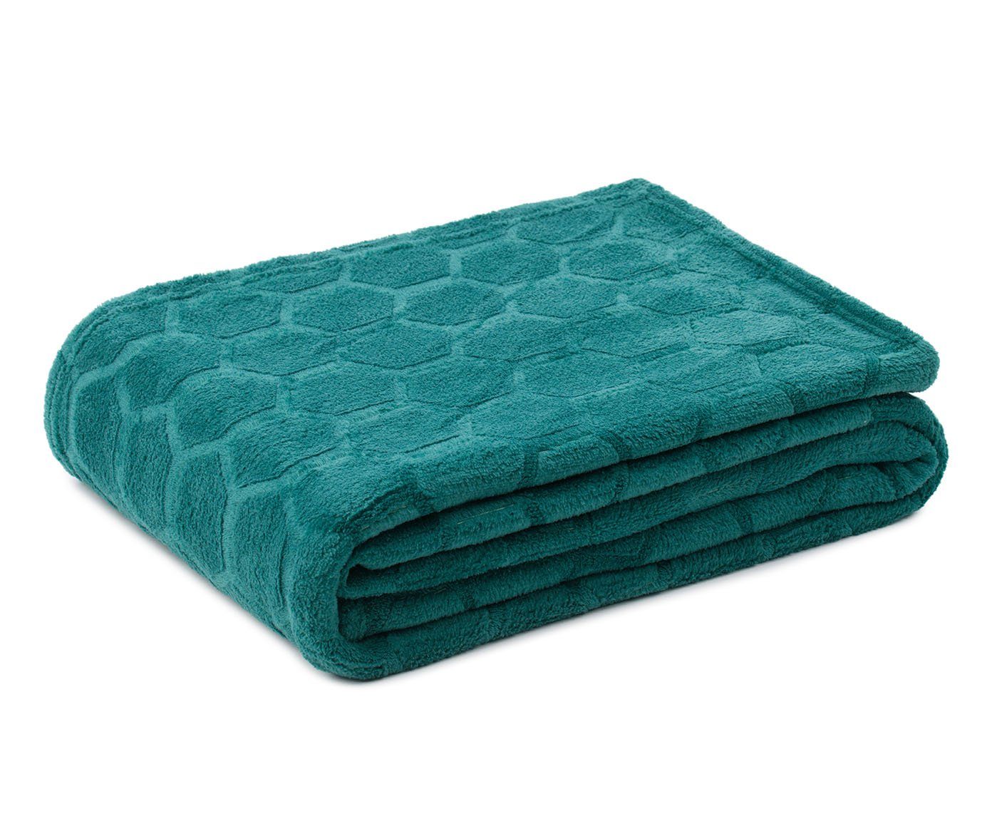 Wohndecke Flanell mit Wabenstruktur, HSC Home-Style-Creation GmbH, in vier Farben, weich und anschmiegsam