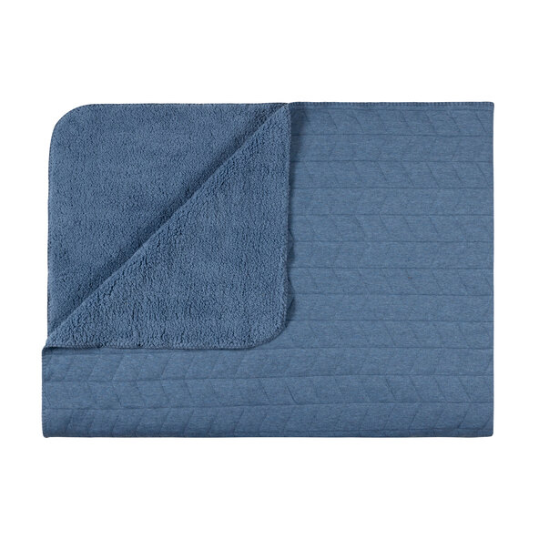 Teddy Fleece Decke, blau