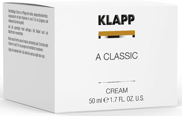 KLAPP Skin Care Science A Classic Cream Gesichtscreme