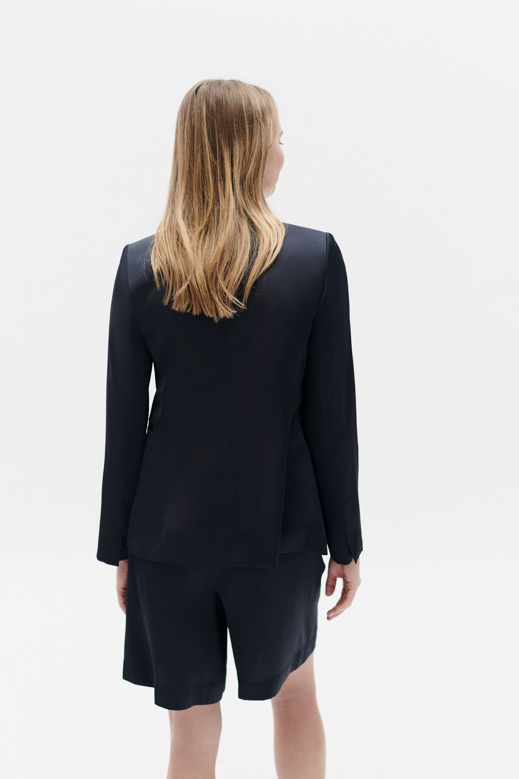 Veste vlouanne bleu marine femme