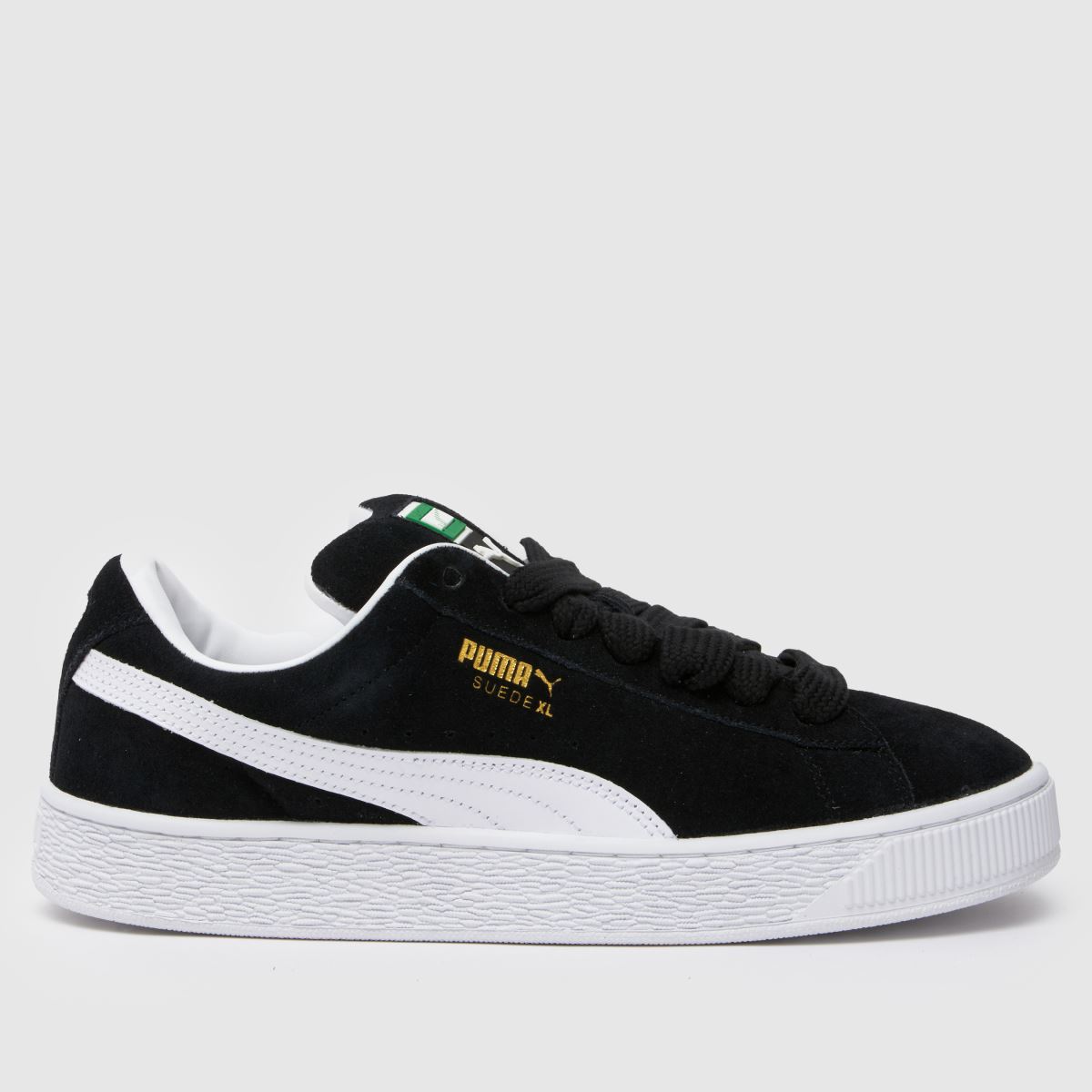PUMA mocka XL-sneakers i svart och vitt