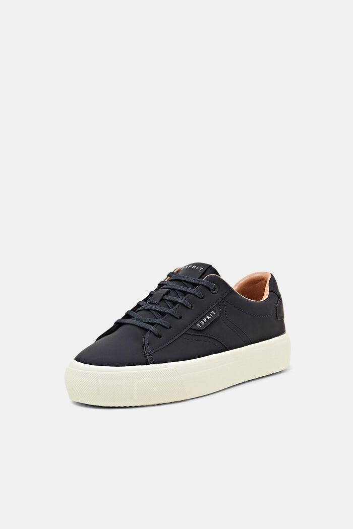 Plateau-Sneakers aus veganem Leder
