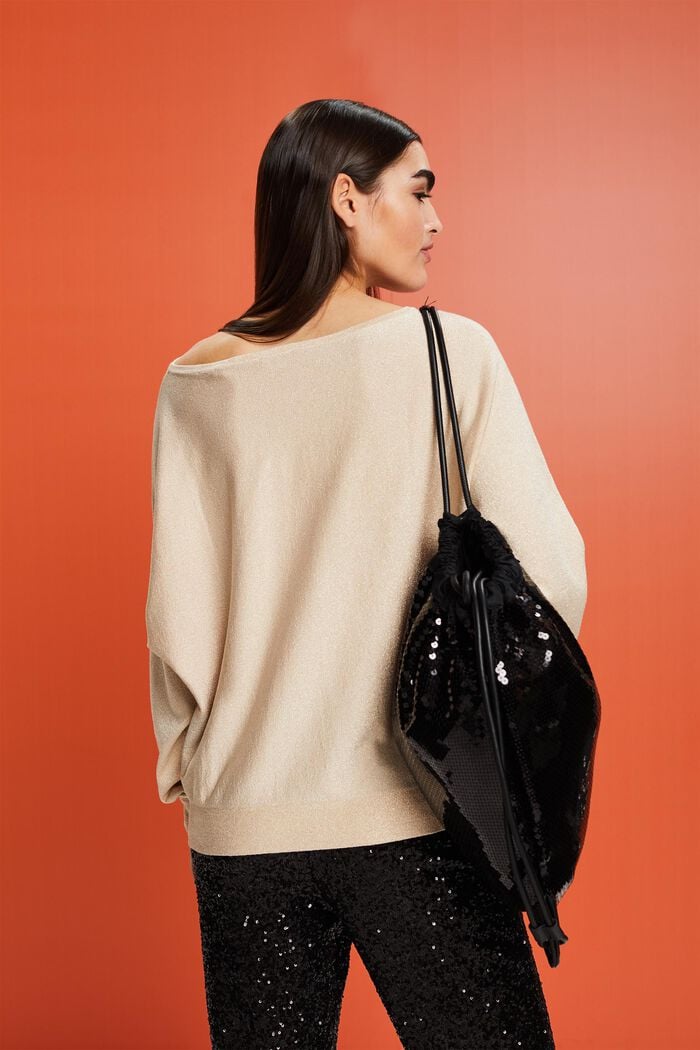 Pullover mit Fledermausärmeln und Glitzereffekt, LENZING™ ECOVERO™