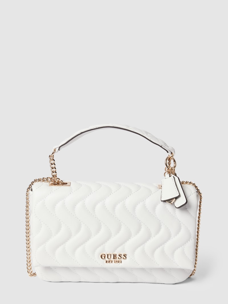 Handtasche mit Strukturmuster Modell 'ECO' in weiß