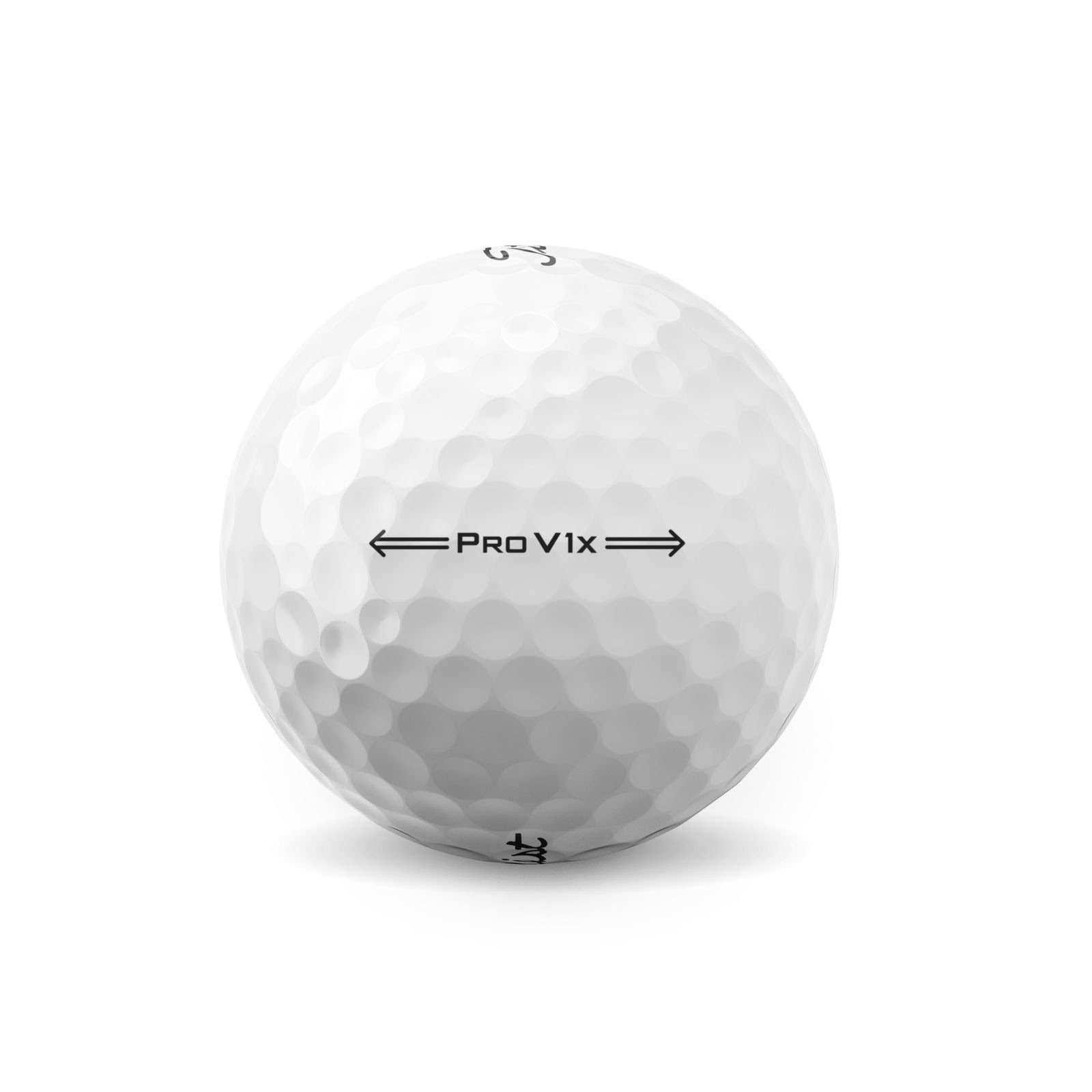 Titleist Golfball Titleist Pro V1x 3-piece Golfbälle 12 Stück, Weichere gegossene Urethan-Elastomer-Schale,High-Flex-Mantelschicht für wenig Spin im langen Spiel