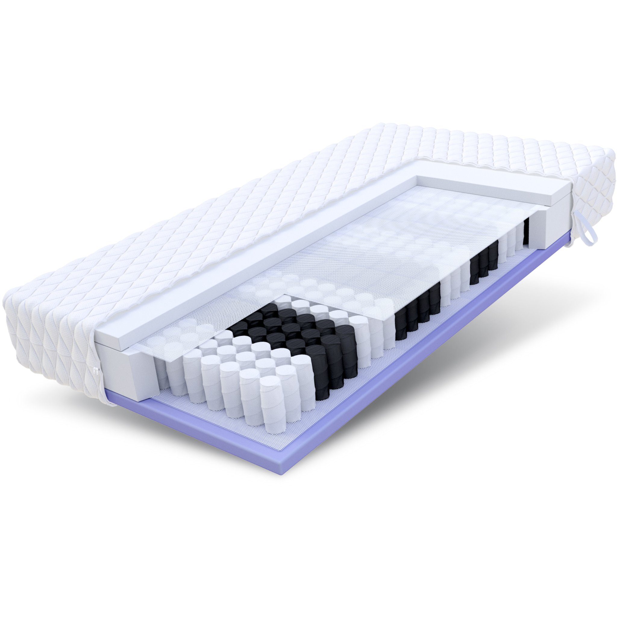 Taschenfederkernmatratze KEPLER, FDM, 20 cm hoch, (1), Wendematratze, 7 Zonen, H2/H3, H3/H4