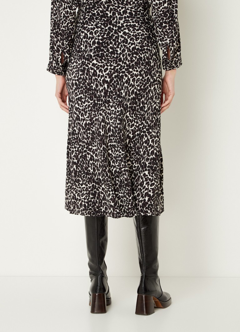 Whistles  ShadowLeopardBiasCutSkirt