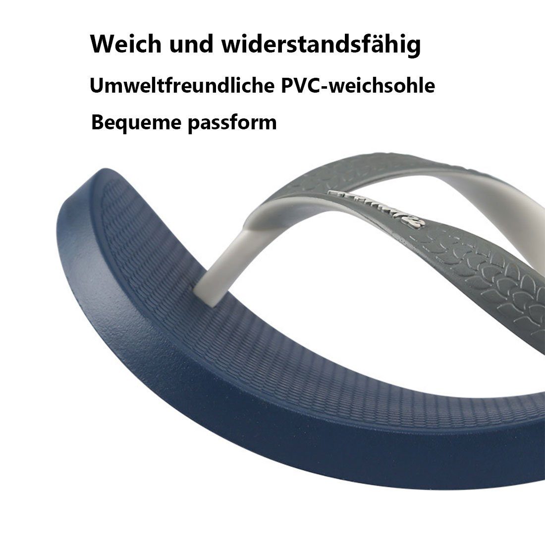 DÖRÖY Rutschfeste Herren-Flip-Flops, Strand-Flip-Flops, modische Sandalen Badesandale