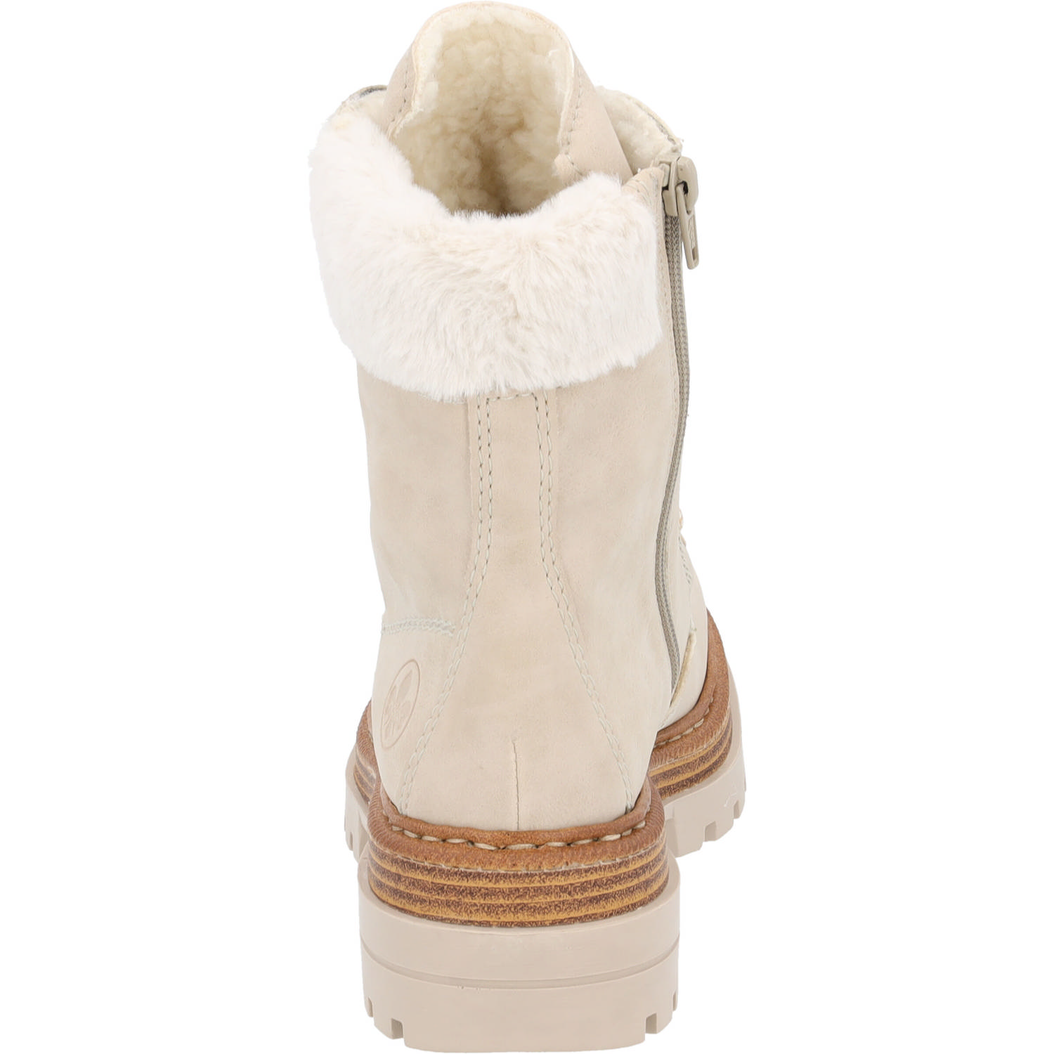 Rieker 75630, Schnürstiefel, Damen, Beige
