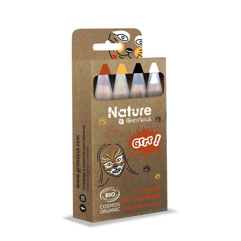 4 crayons de maquillage certifié BIO - GRRR ! Grim’tout
