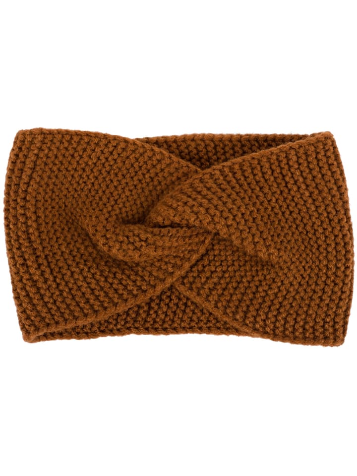 styleBREAKER Strick Stirnband in Cognac günstig kaufen onesize