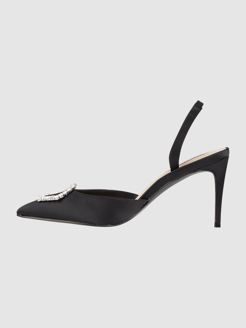 Pumps aus Satin Modell 'Lucent' in schwarz