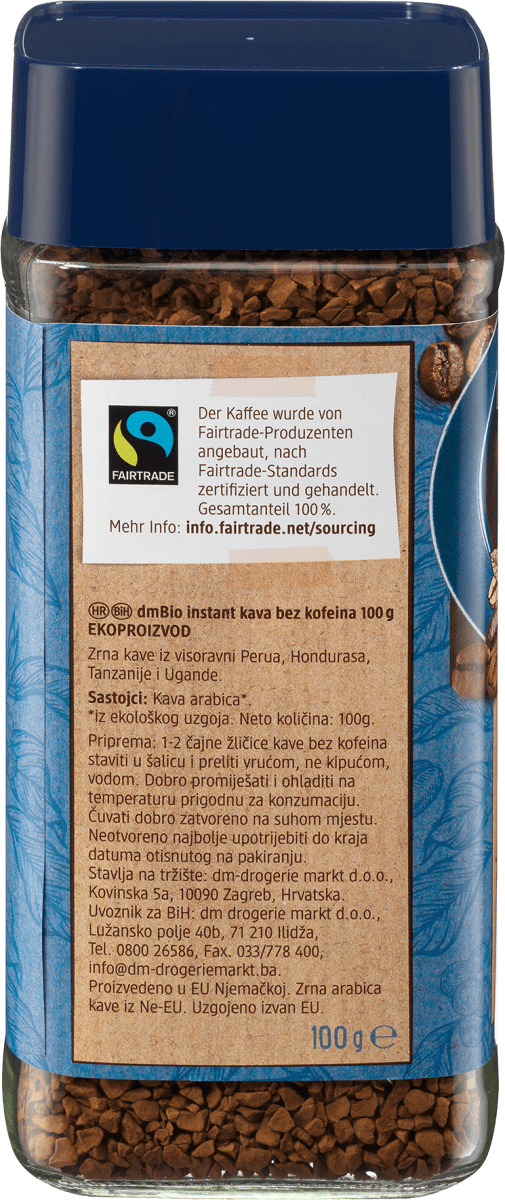 Kaffee Entkoffeiniert löslich, 100 g