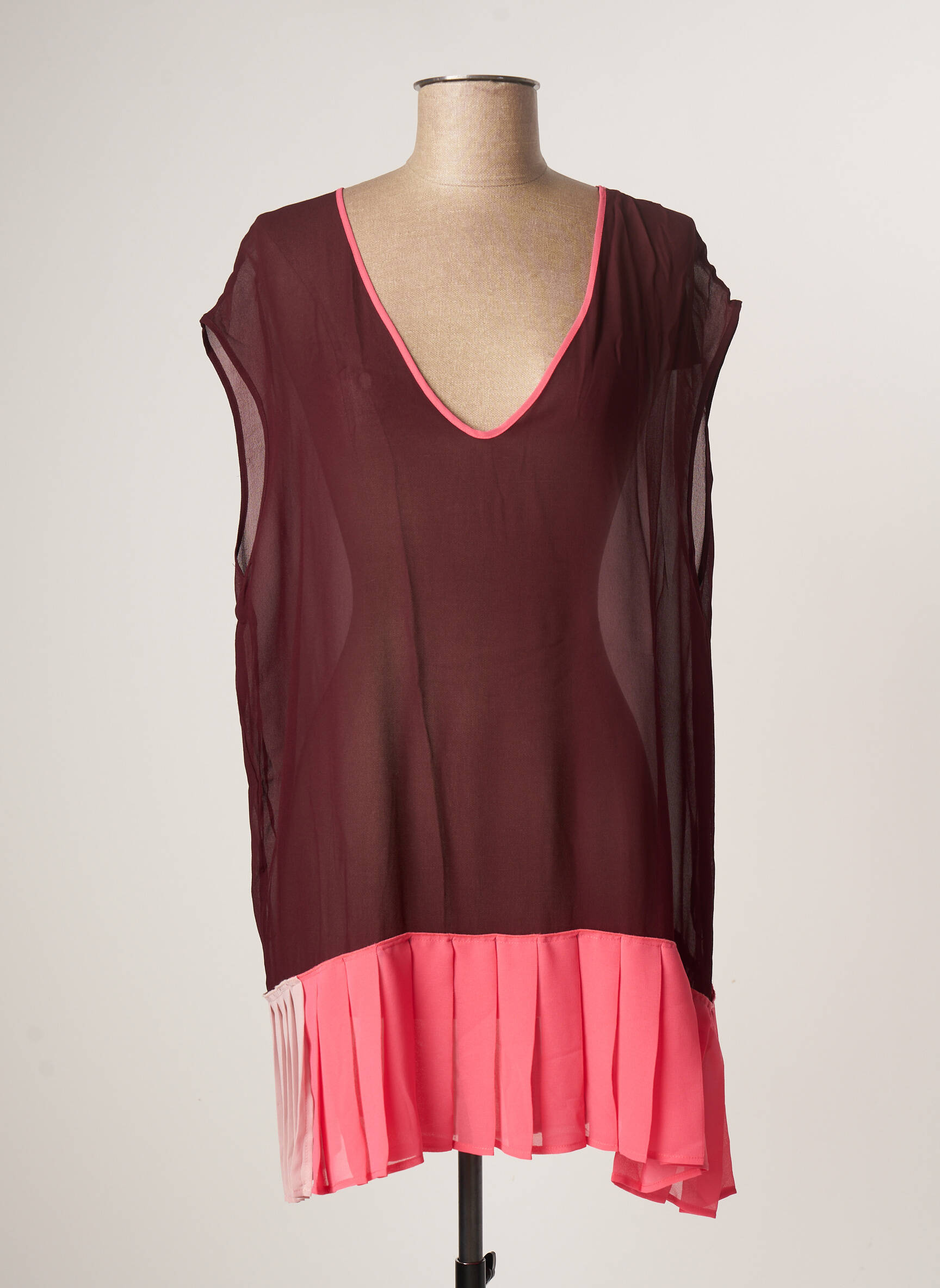 Twin Set Tuniquemanchecourte Femme couleur rouge