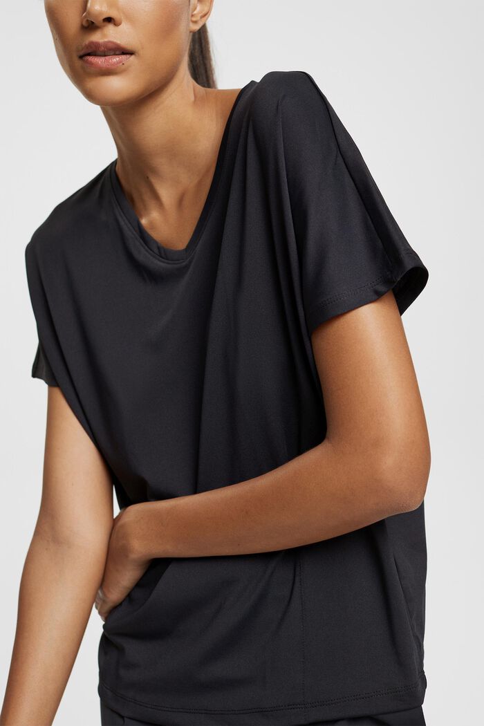 Active-T-Shirt mit V-Ausschnitt und E-DRY