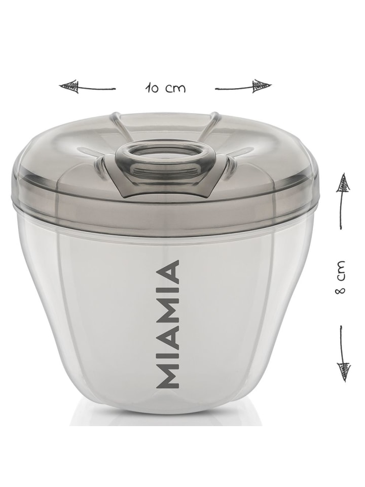 MiaMia Milchpulverportionierer 4 Kammern - Grau in grau günstig kaufen onesize