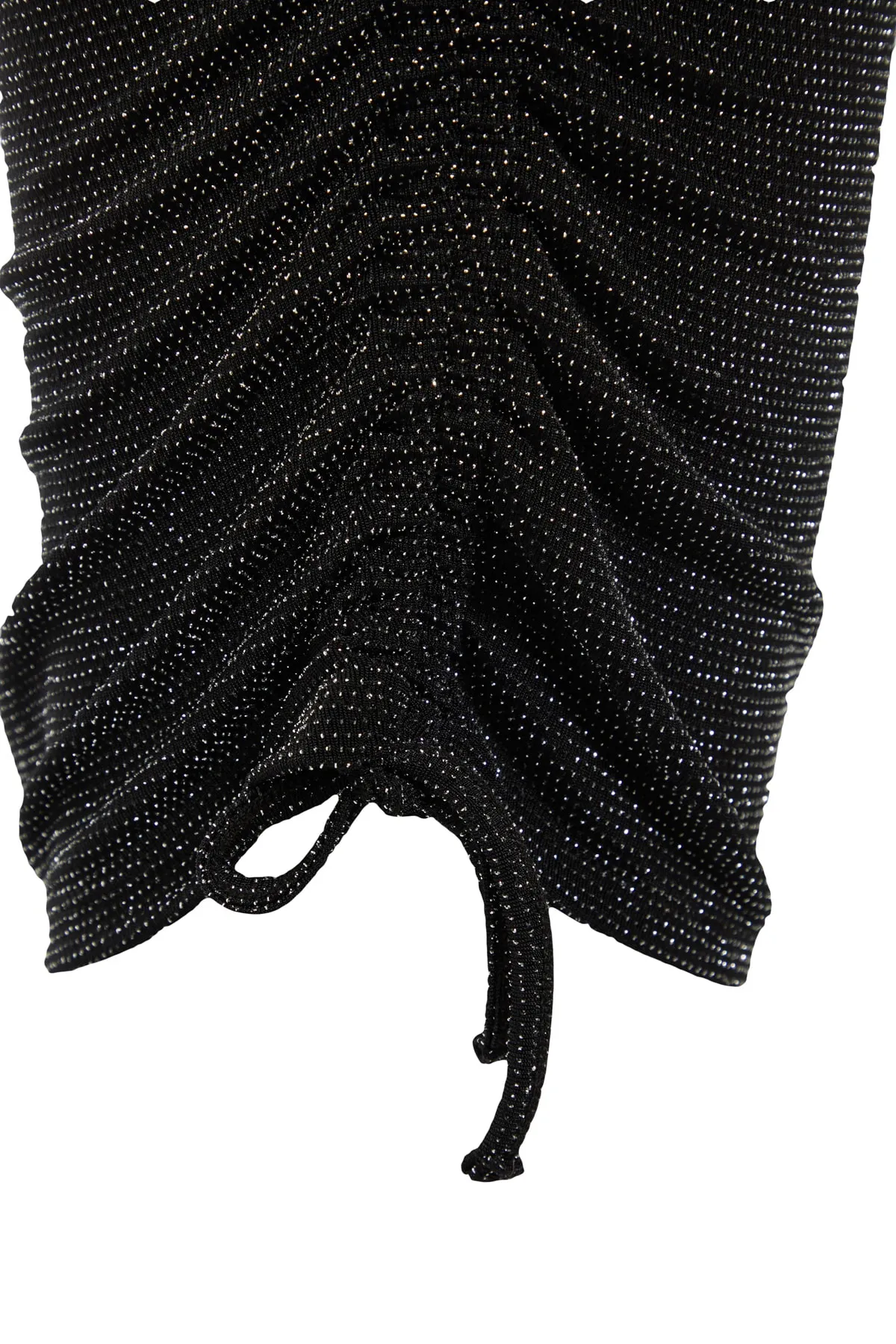 Trendyol Collection  Anthrazitfarbenes, detailliertes gestricktes elegantes Abendkleid am Rücken TPRAW23EL00210