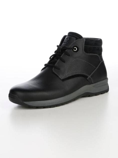 Schnürstiefelette aus robustem Leder