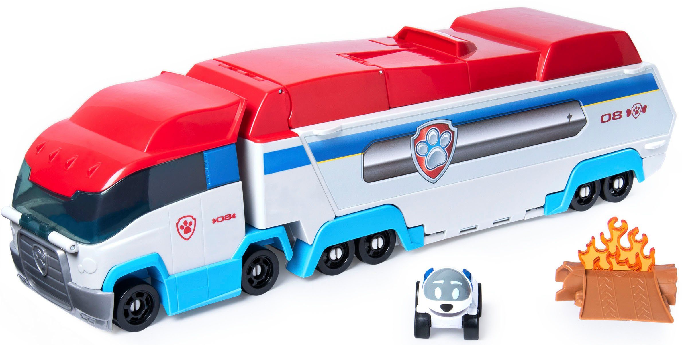 Spin Master Spielzeug-Auto PAW Patrol, True Metal Launch'N Haul PAW Patroller mit Robodog, für True Metal Metall-Fahrzeuge