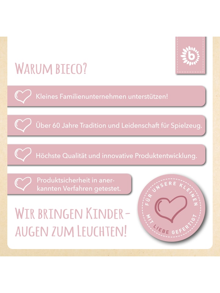 Bieco Spielwaren Beißring mit Silikon Perlen - ab Geburt in Rosa günstig kaufen onesize