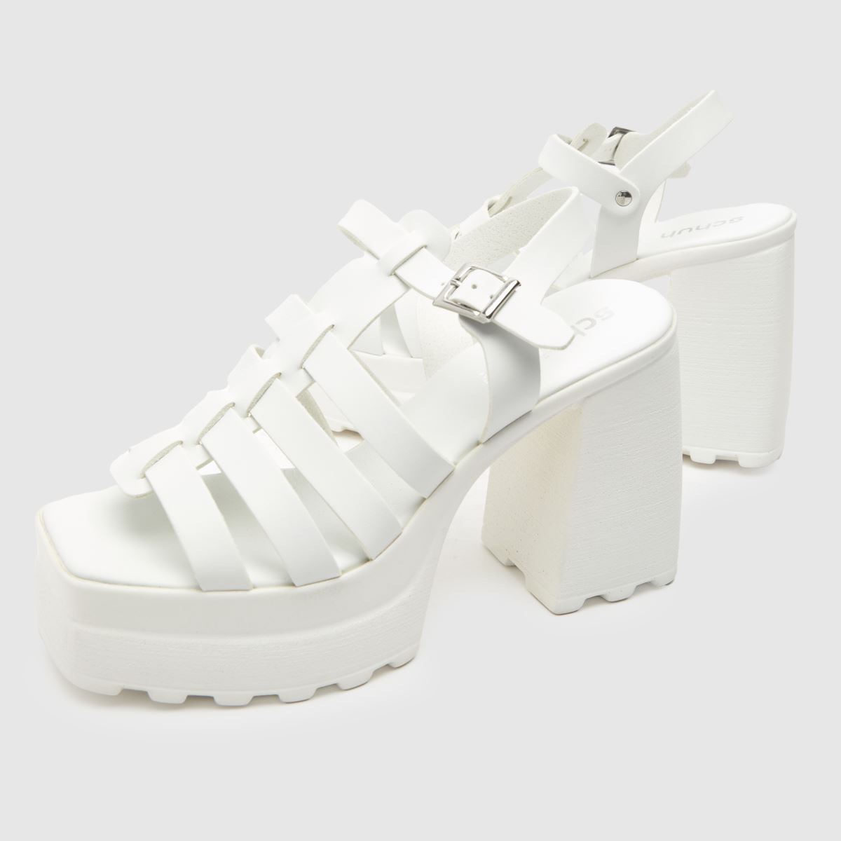 Schuh Starla platformos halászcipő fehér színben