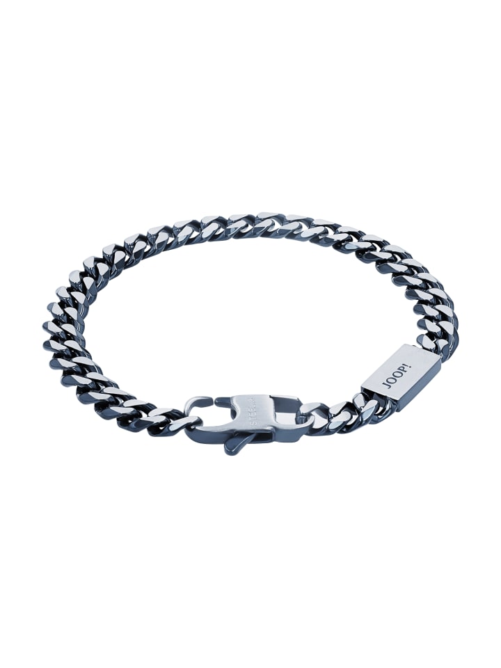 JOOP! Armband Edelstahl, IP Blau in Bicolor günstig kaufen 21 cm