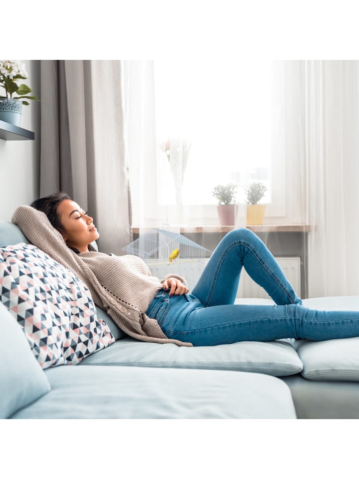 relaxdays Vogelkäfig in Hellblau/Mintgrün - (B)39,5 x (H)49 x (T)32 cm günstig kaufen onesize